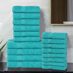 Highly Absorbent Eco-Friendly Soft Cotton 18 Piece Towel Set - Towel Set by Superior