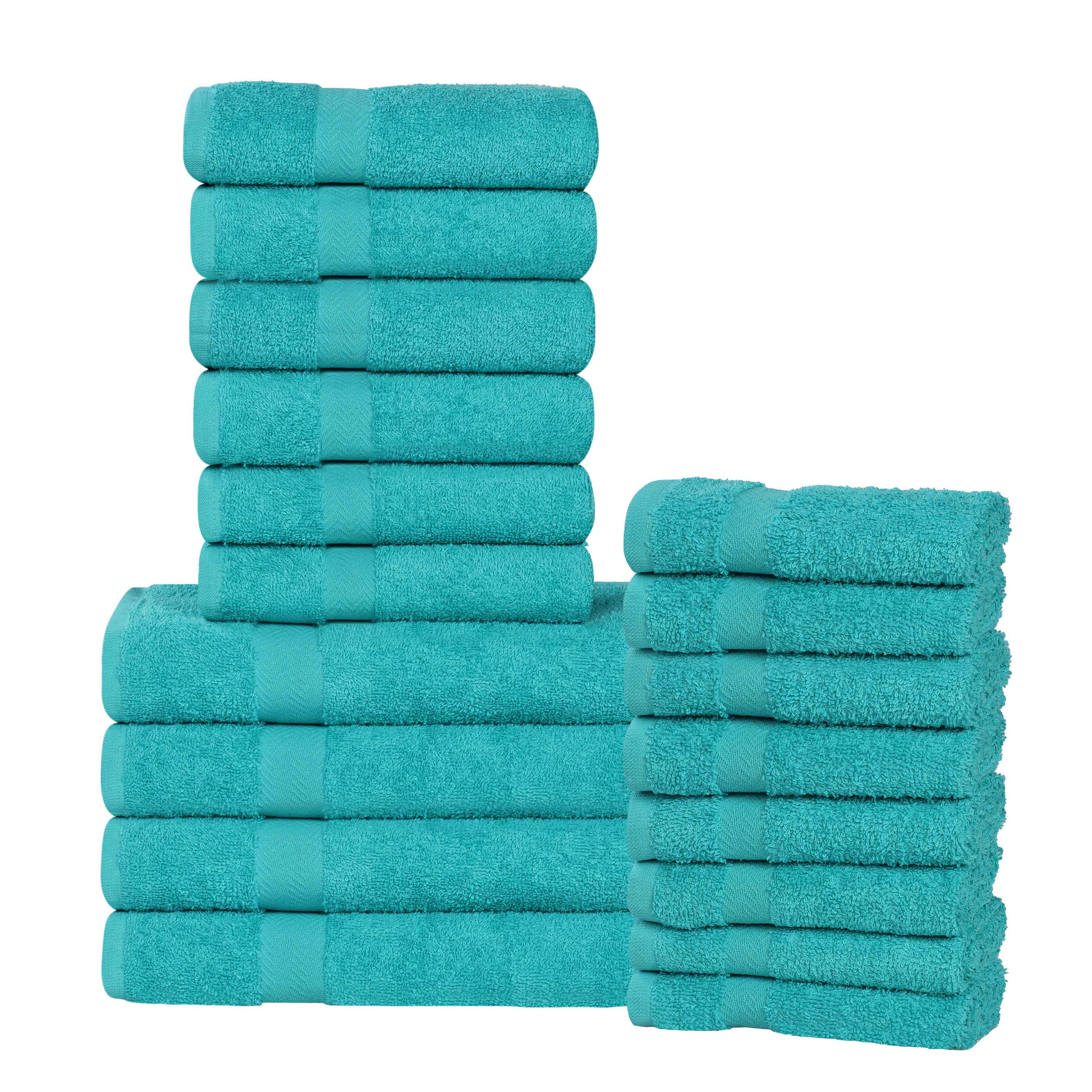 Highly Absorbent Eco-Friendly Soft Cotton 18 Piece Towel Set - Towel Set by Superior