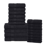 Highly Absorbent Eco-Friendly Soft Cotton 18 Piece Towel Set - Towel Set by Superior