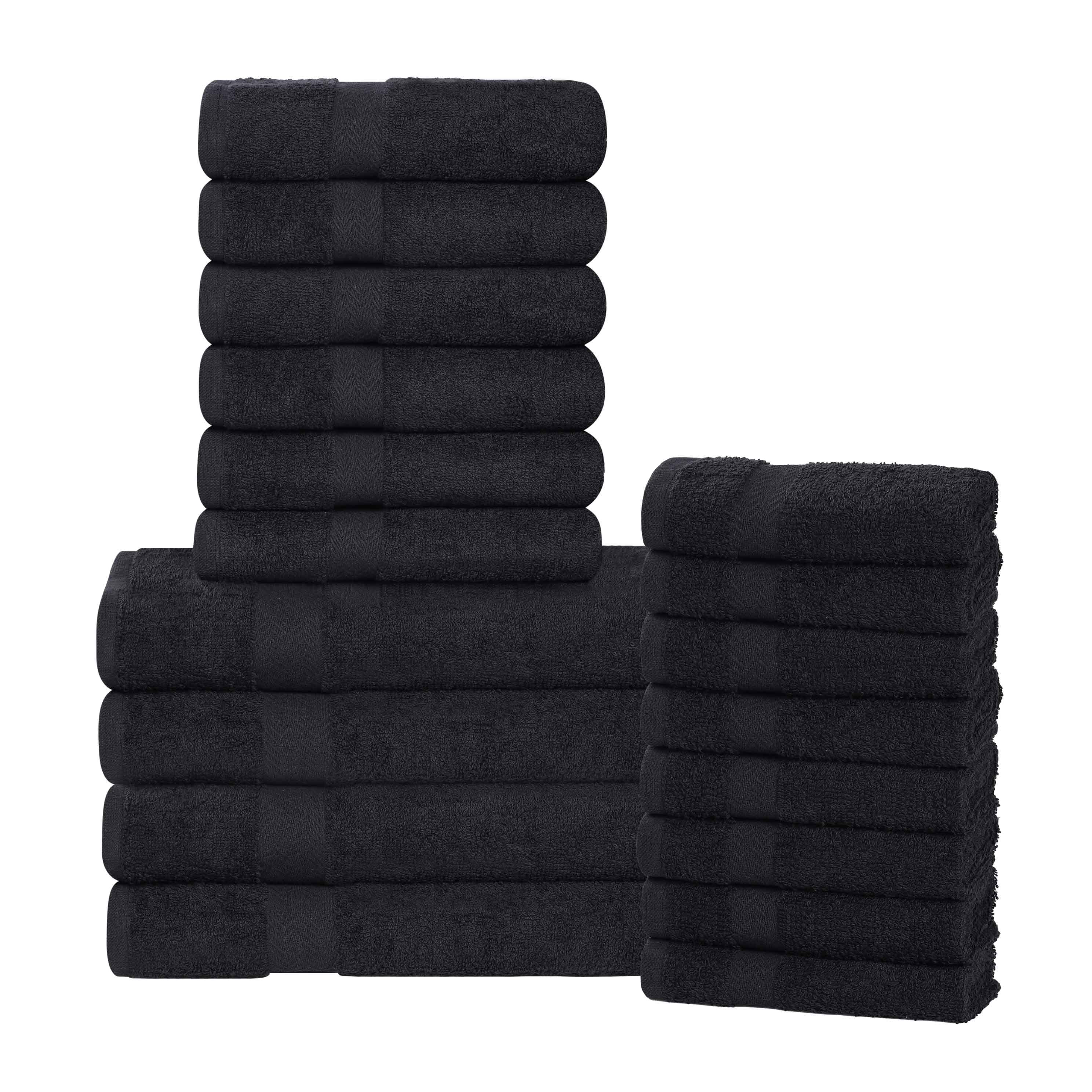 Highly Absorbent Eco-Friendly Soft Cotton 18 Piece Towel Set - Towel Set by Superior