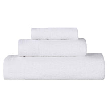 Honeycomb Textured Waffle Border Cotton 3 Piece Towel Set - Towel Set by Superior