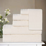 Honeycomb Textured Waffle Border Cotton 6 Piece Towel Set - Towel Set by Superior