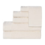 Honeycomb Textured Waffle Border Cotton 6 Piece Towel Set - Towel Set by Superior