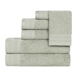 Honeycomb Textured Waffle Border Cotton 6 Piece Towel Set - Towel Set by Superior