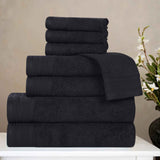 Honeycomb Textured Waffle Border Cotton 8 Piece Towel Set - Towel Set by Superior