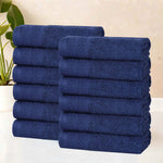 Honeycomb Textured Waffle Border Cotton Face Towels, Set of 12 - Face Towel by Superior