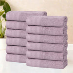 Honeycomb Textured Waffle Border Cotton Face Towels, Set of 12 - Face Towel by Superior