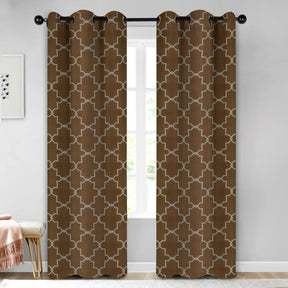 Imperial Trellis Washable Room Darkening Blackout Curtains, Set of 2 - Blackout Curtains by Superior