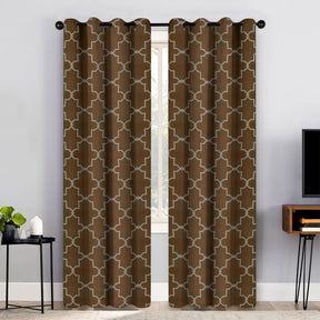 Imperial Trellis Washable Room Darkening Blackout Curtains, Set of 2 - Blackout Curtains by Superior