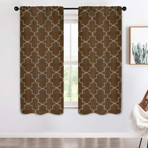 Imperial Trellis Washable Room Darkening Blackout Curtains, Set of 2 - Blackout Curtains by Superior