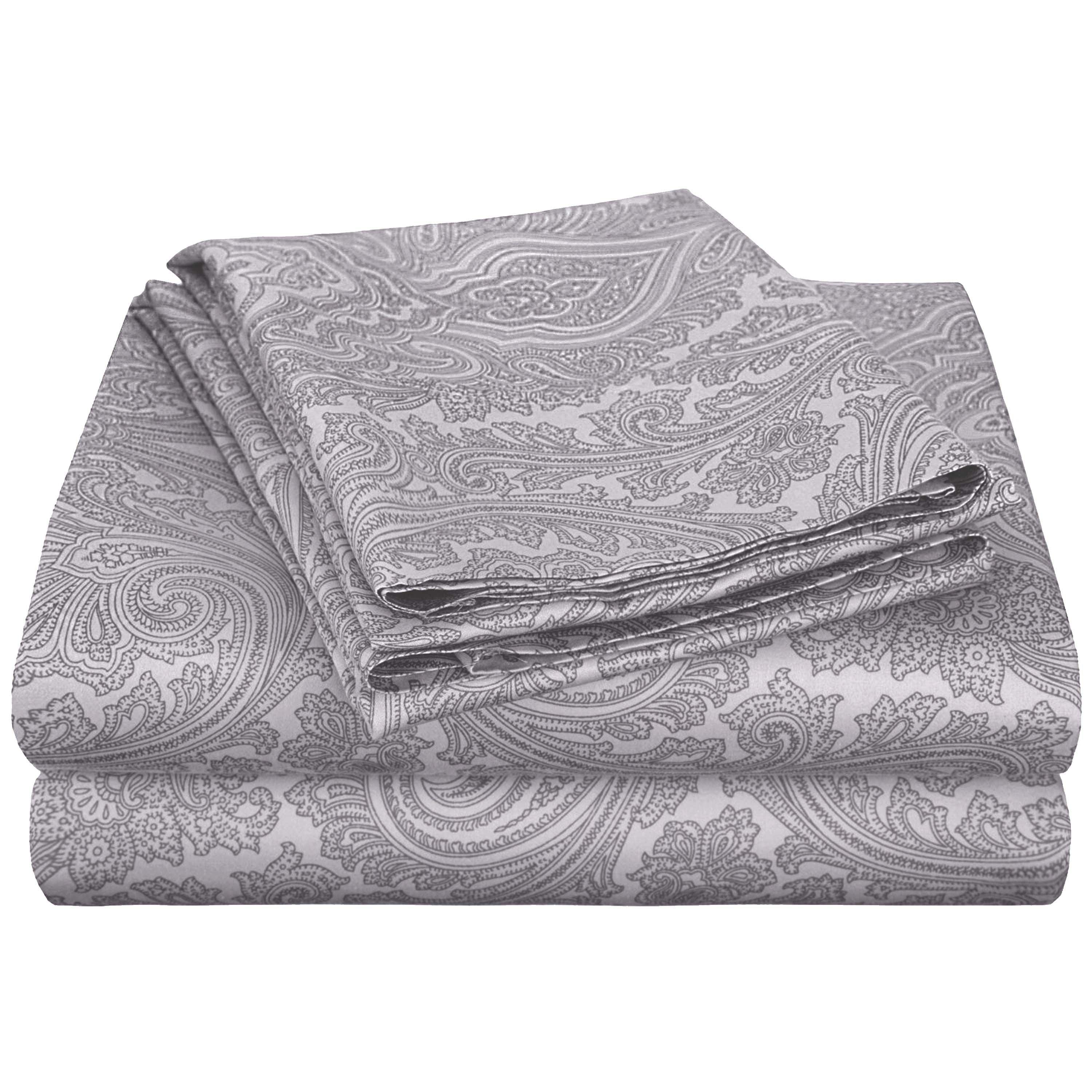 Italian Paisley Cotton Blend 600 Thread Count Deep Pocket Sheet Set - Sheet Set by Superior