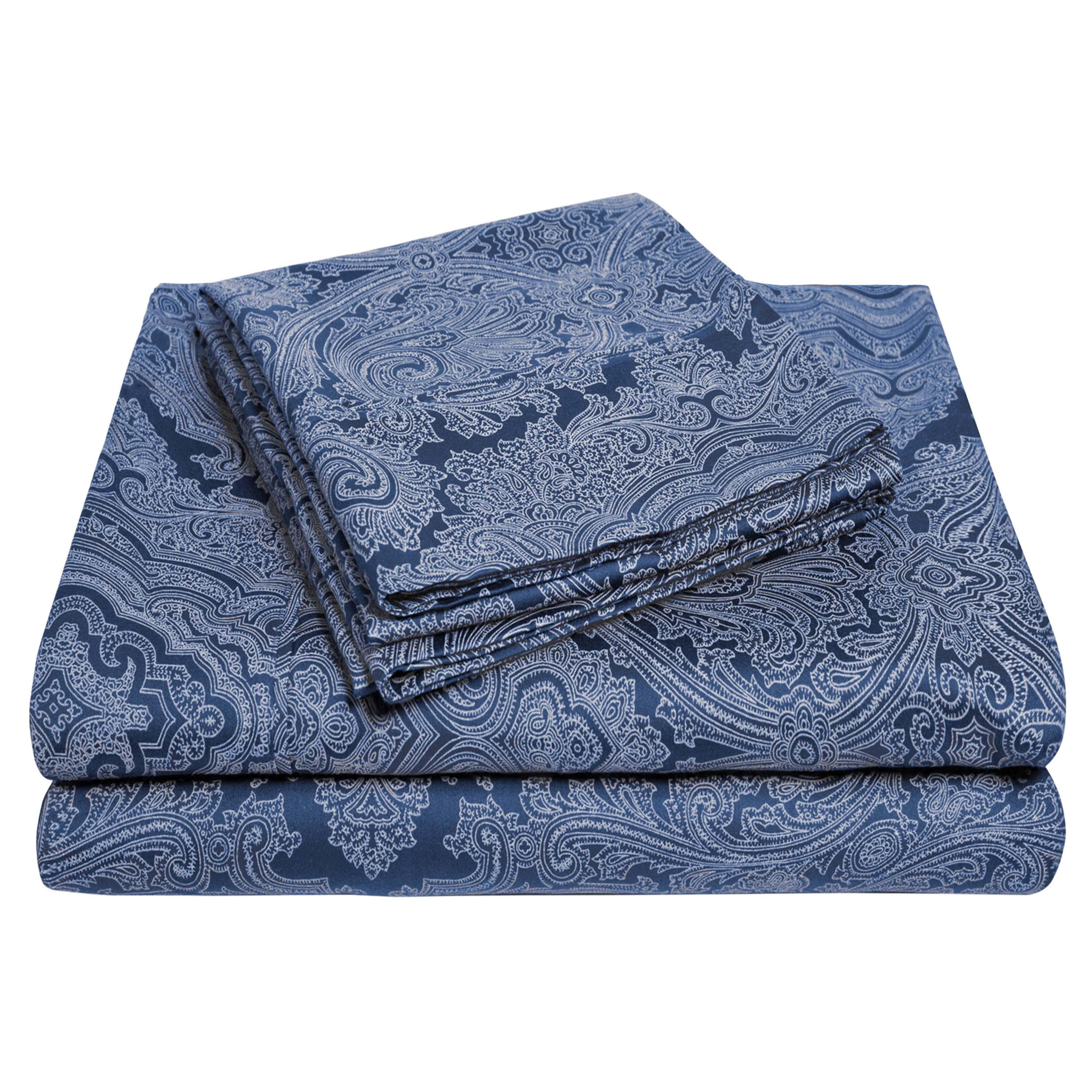 Italian Paisley Cotton Blend 600 Thread Count Deep Pocket Sheet Set - Sheet Set by Superior