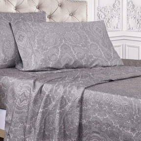 Italian Paisley Cotton Blend 600 Thread Count Deep Pocket Sheet Set - Sheet Set by Superior