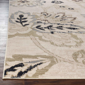 Jacobean Floral Modern Farmhouse Indoor Area Rug or Runner Rug - Rugs by Superior