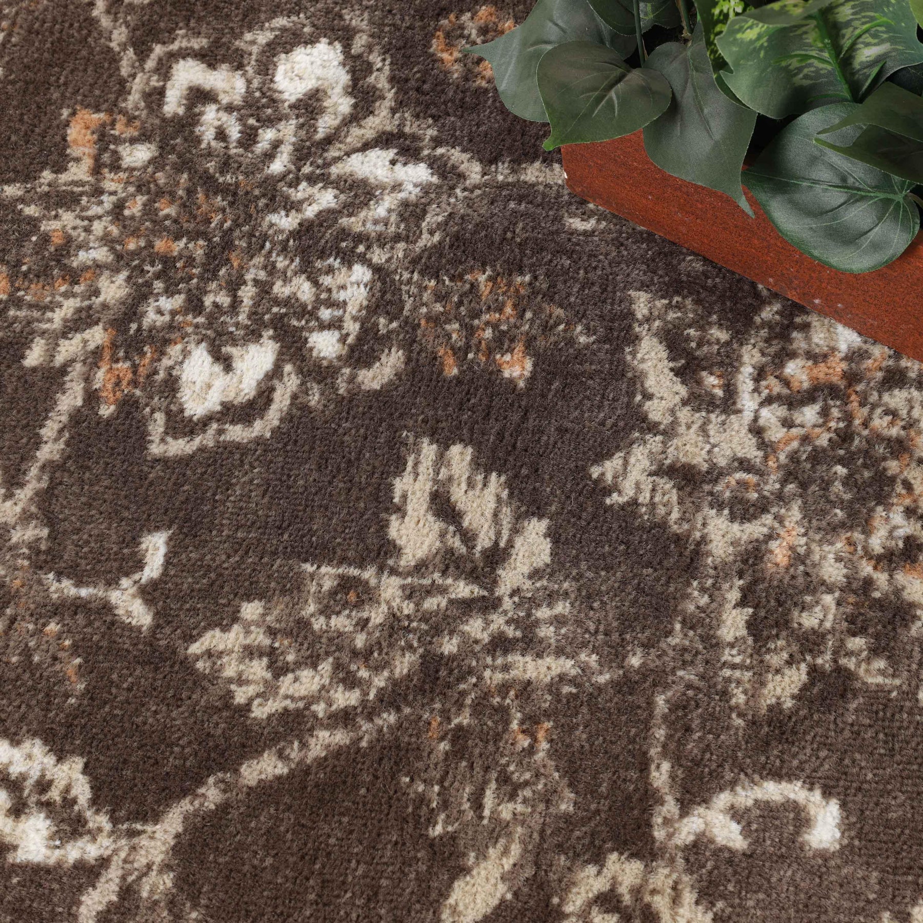 Jacobean Floral Modern Farmhouse Indoor Area Rug or Runner Rug - Rugs by Superior