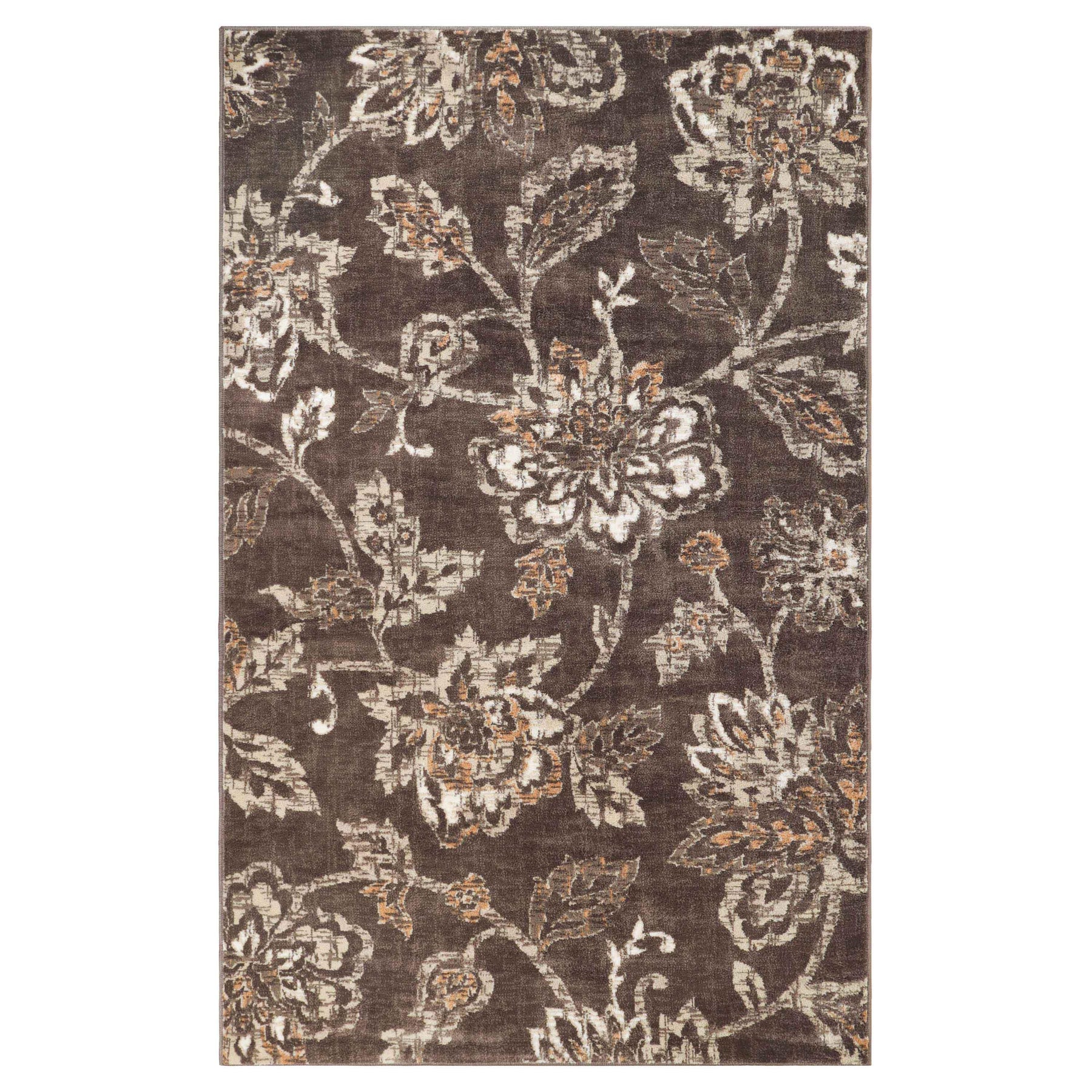 Jacobean Floral Modern Farmhouse Indoor Area Rug or Runner Rug - Rugs by Superior