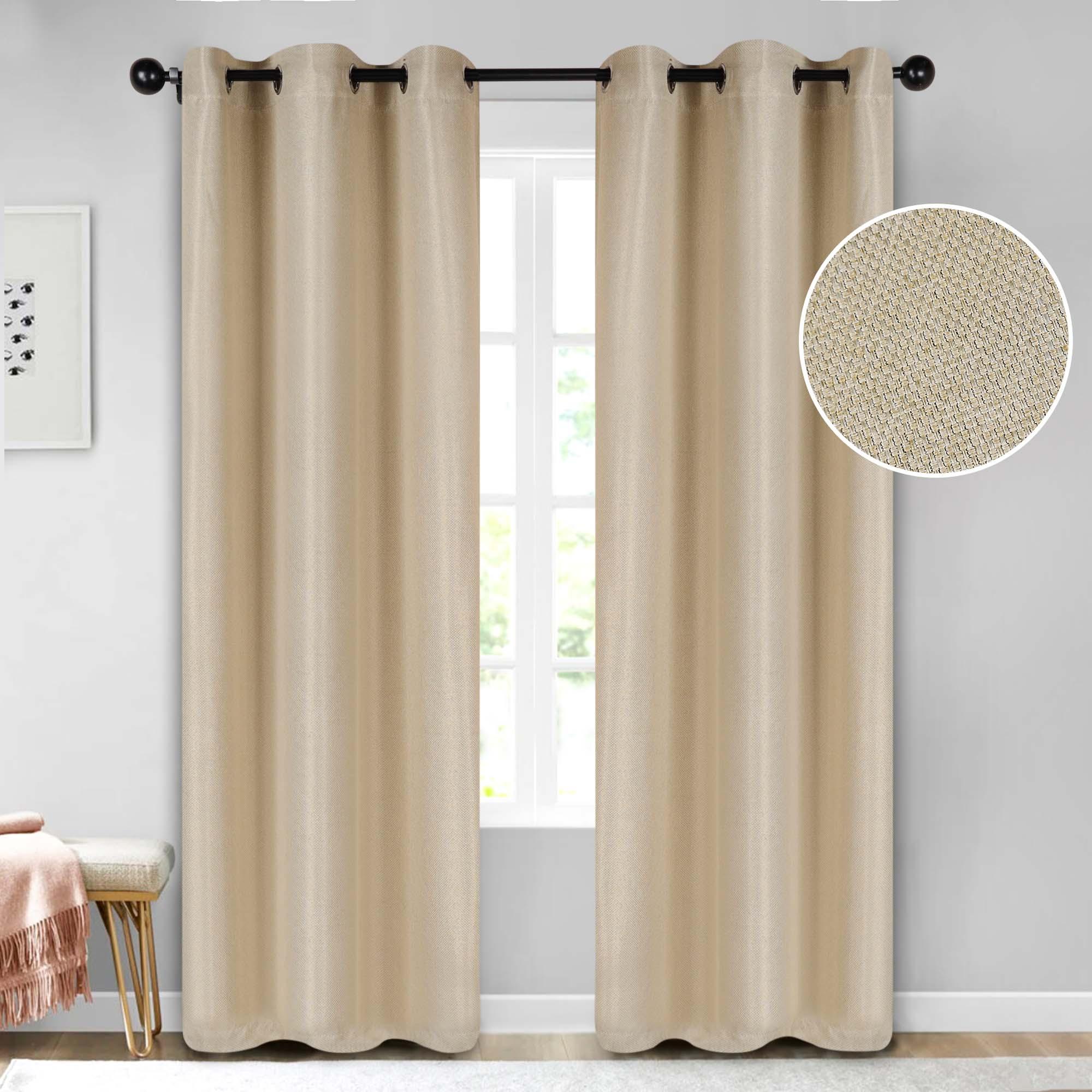 Jaxon Textured Blackout Curtain Set of 2 Panels - Blackout Curtains by Superior