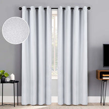 Jaxon Textured Blackout Curtain Set of 2 Panels - Blackout Curtains by Superior