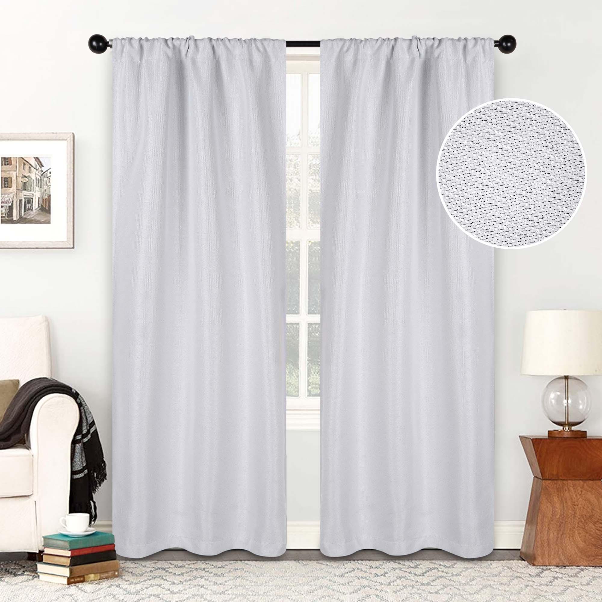 Jaxon Textured Blackout Curtain Set of 2 Panels - Blackout Curtains by Superior