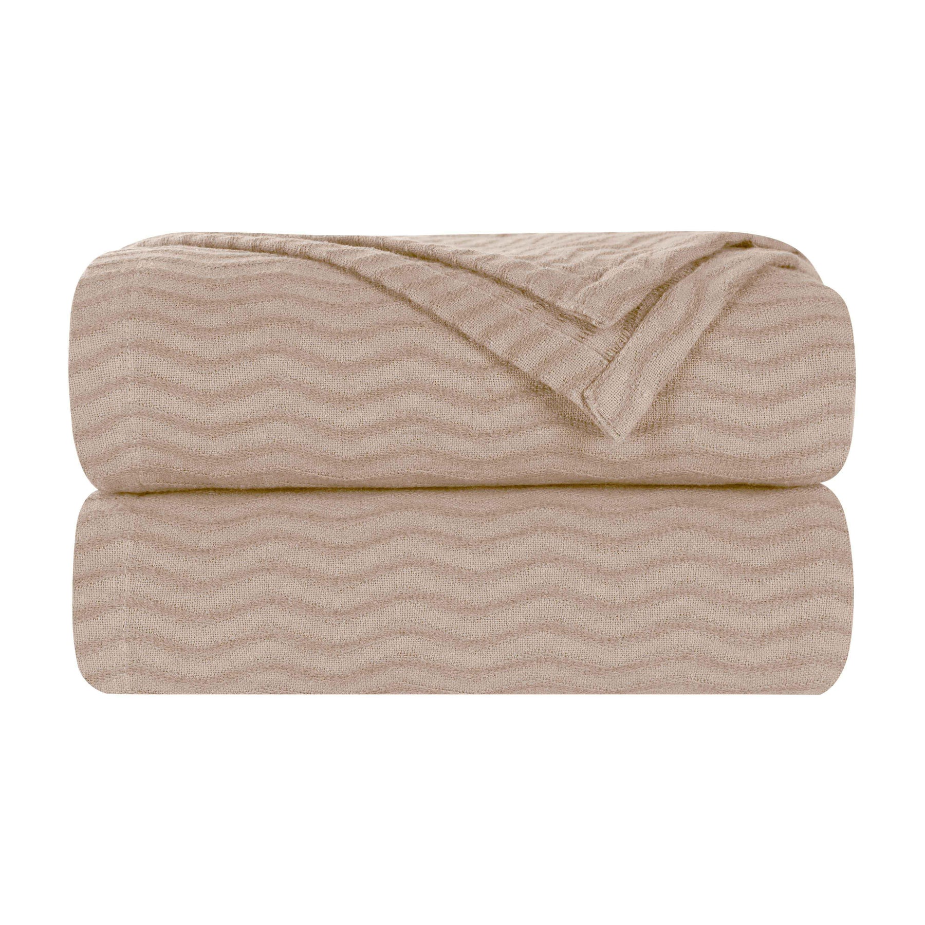 Jena Cotton Textured Chevron Lightweight Woven Blanket - Blanket by Superior