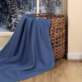 Jena Cotton Textured Chevron Lightweight Woven Blanket - Blanket by Superior