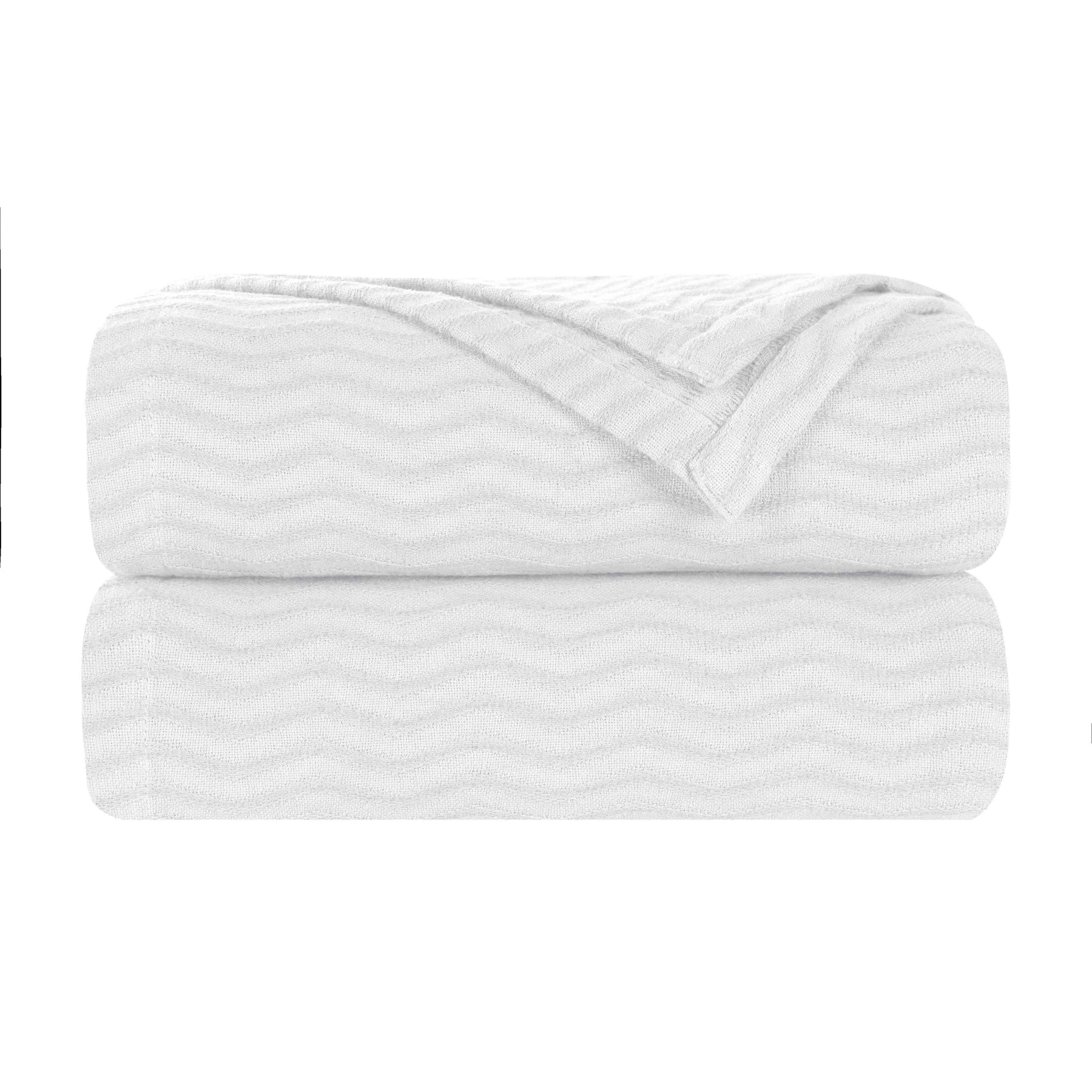 Jena Cotton Textured Chevron Lightweight Woven Blanket - Blanket by Superior