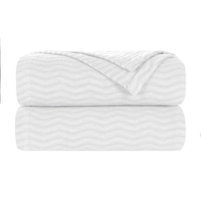 Jena Cotton Textured Chevron Lightweight Woven Blanket - Blanket by Superior