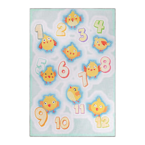 Jumbo Playtime Numbers Anti-Skid Backing Indoor Area Rug - Rugs by Superior