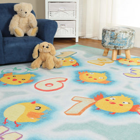 Jumbo Playtime Numbers Anti-Skid Backing Indoor Area Rug - Rugs by Superior