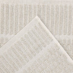 Juno Cotton Blend Textured Checkered Ribbed Border 3 Piece Towel Set - Towel Set by Superior