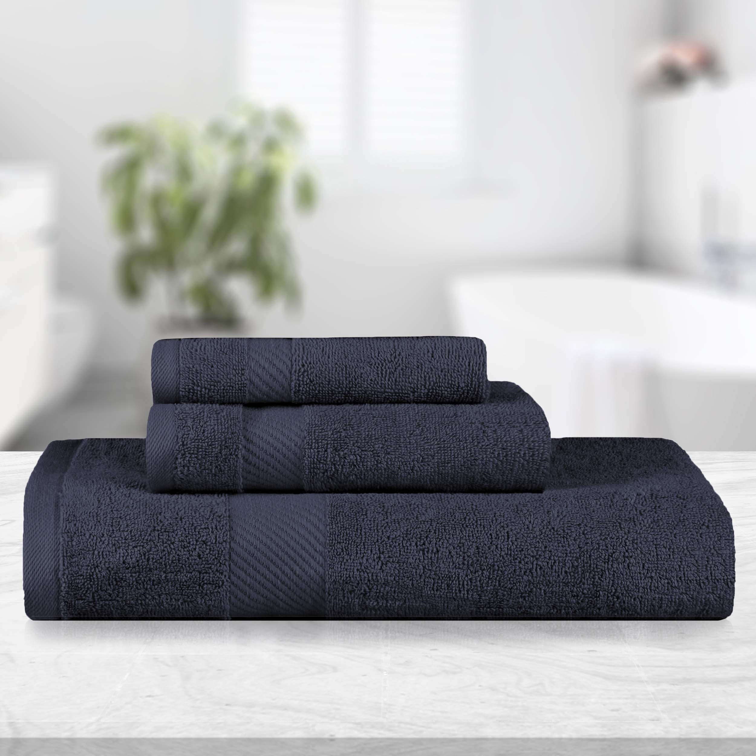 Kendell Egyptian Cotton Quick Drying 3 Piece Towel Set - Towel Set by Superior