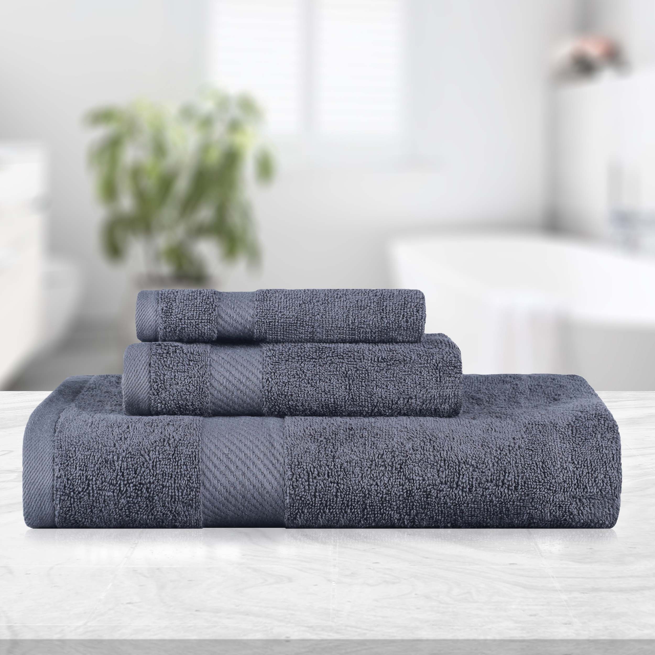 Kendell Egyptian Cotton Quick Drying 3 Piece Towel Set - Towel Set by Superior