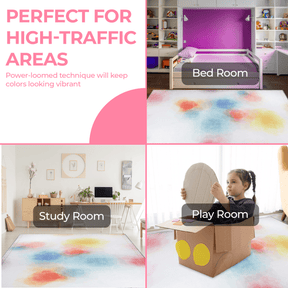 Kids Abstract Kids Indoor Area Rug or Runner Rug - Rugs by Superior