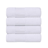 Larissa Cotton Geometric Border Bath Towel Set of 4 - Bath Towel by Superior