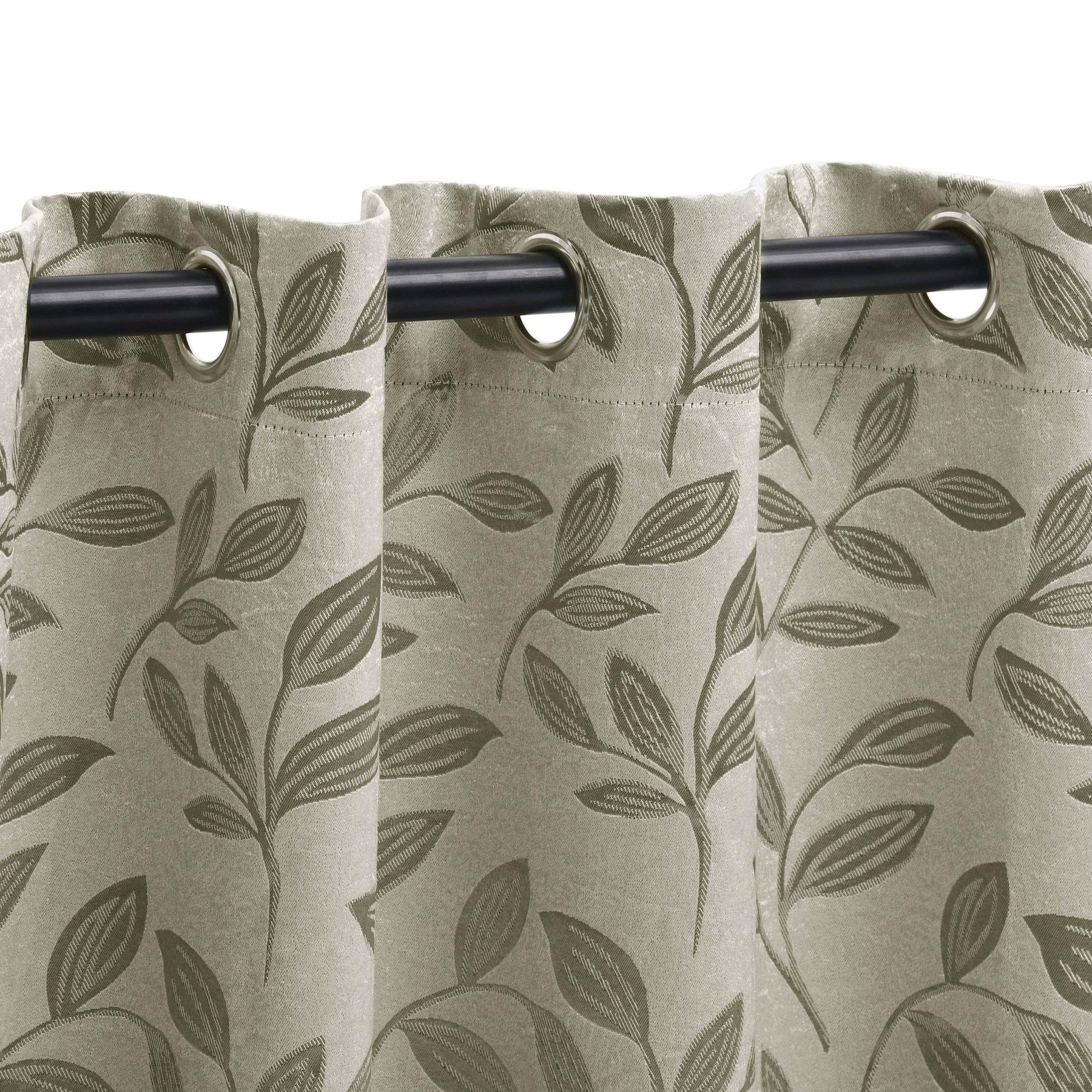 Leaves Machine Washable Room Darkening Blackout Curtains, Set of 2 - Blackout Curtains by Superior