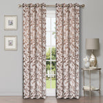 Leaves Machine Washable Room Darkening Blackout Curtains, Set of 2 - by Superior