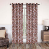 Leaves Machine Washable Room Darkening Blackout Curtains, Set of 2 - by Superior