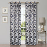 Leaves Machine Washable Room Darkening Blackout Curtains, Set of 2 - by Superior