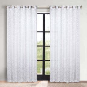 Leaves Room Darkening Grommet Blackout Curtain Panels, Set of 2 - Blackout Curtains by Superior