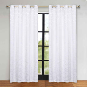 Leaves Room Darkening Grommet Blackout Curtain Panels, Set of 2 - Blackout Curtains by Superior