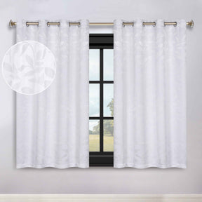 Leaves Room Darkening Grommet Blackout Curtain Panels, Set of 2 - Blackout Curtains by Superior