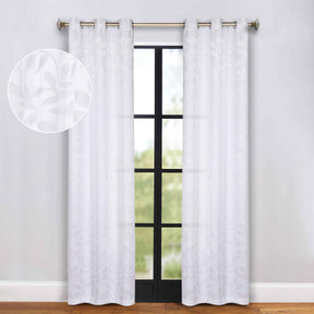 Leaves Room Darkening Grommet Blackout Curtain Panels, Set of 2 - Blackout Curtains by Superior