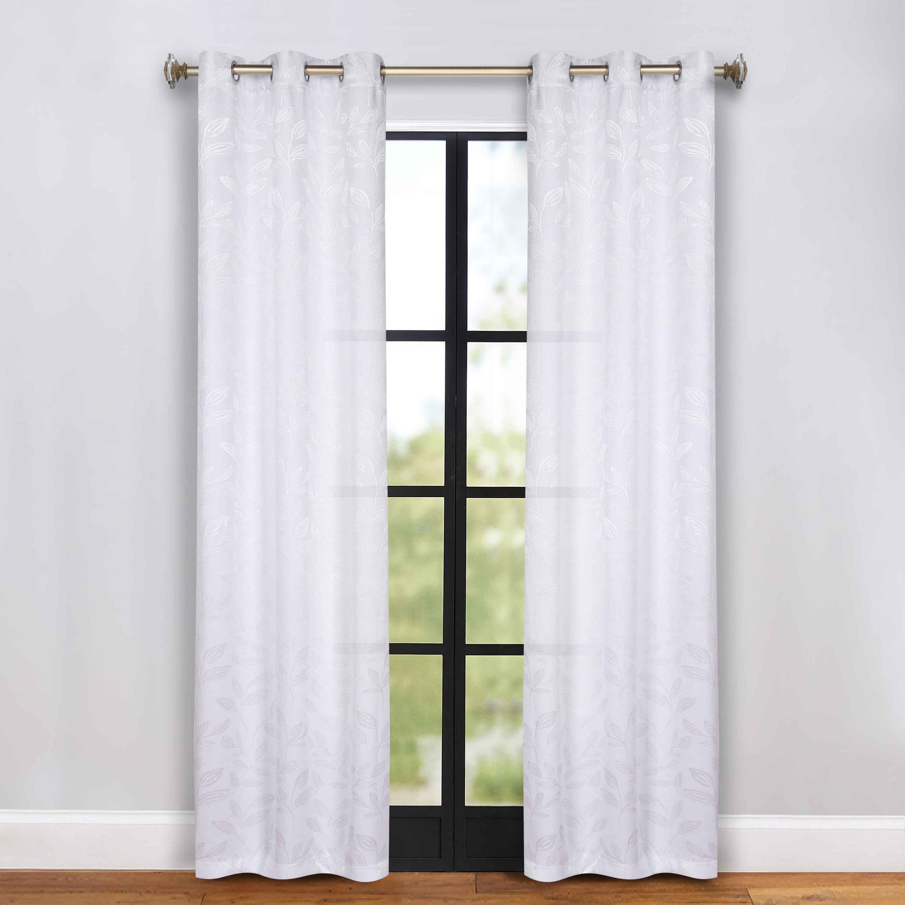 Leaves Room Darkening Grommet Blackout Curtain Panels, Set of 2 - Blackout Curtains by Superior