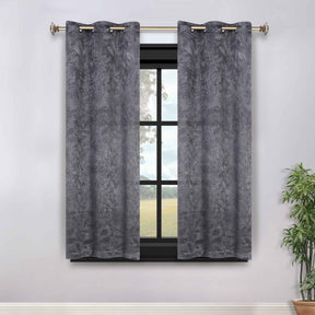 Leaves Room Darkening Grommet Blackout Curtain Panels, Set of 2 - Blackout Curtains by Superior