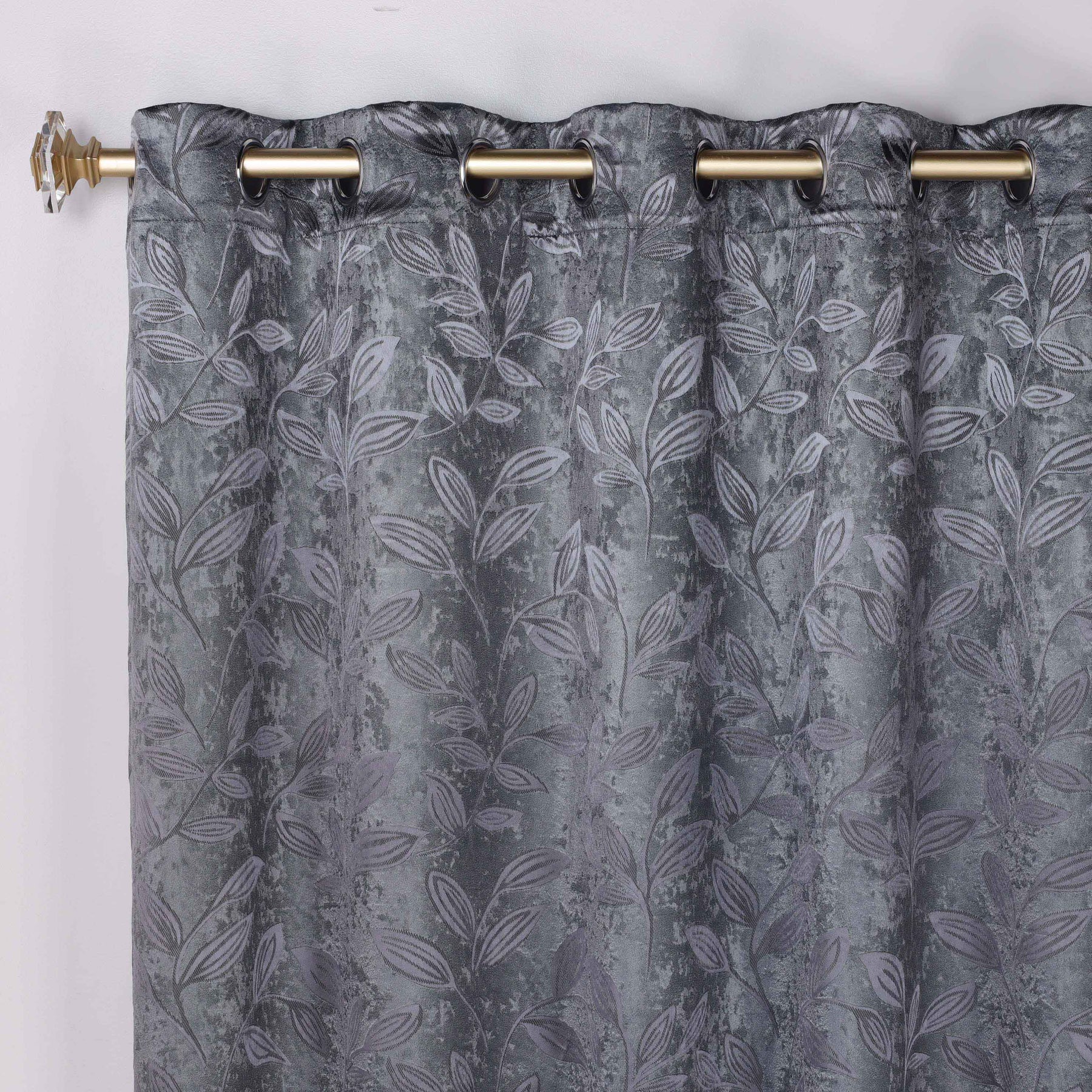 Leaves Room Darkening Grommet Blackout Curtain Panels, Set of 2 - Blackout Curtains by Superior