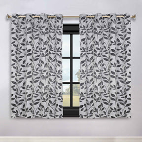 Leaves Room Darkening Grommet Blackout Curtain Panels, Set of 2 - Blackout Curtains by Superior