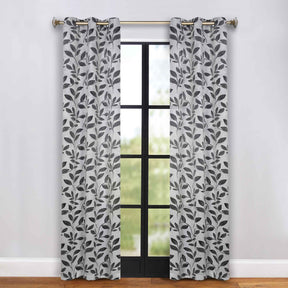 Leaves Room Darkening Grommet Blackout Curtain Panels, Set of 2 - Blackout Curtains by Superior