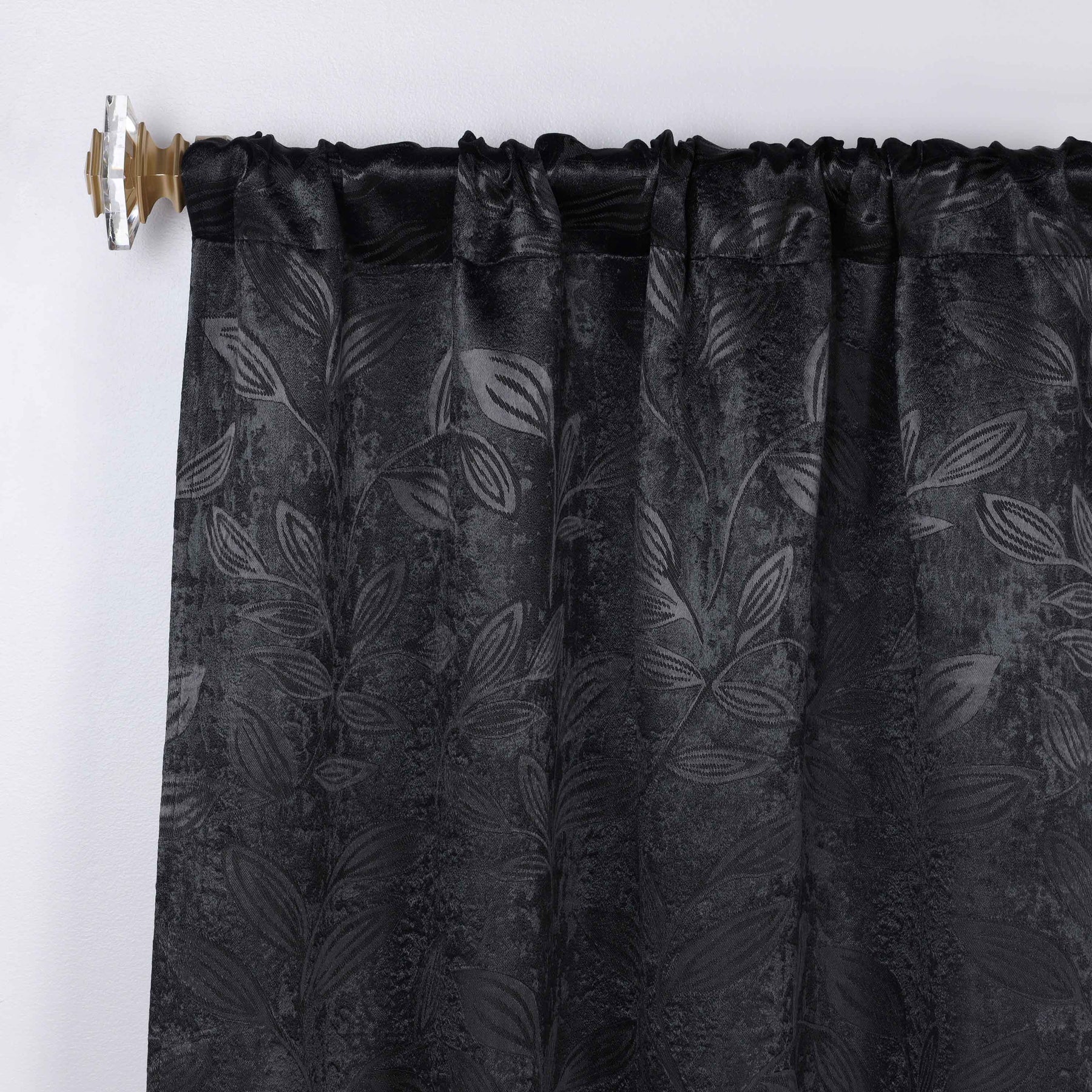 Leaves Washable Room Darkening Blackout Curtain Panels, Set of 2 - Blackout Curtains by Superior