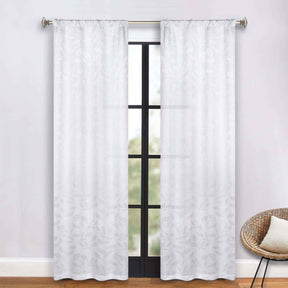 Leaves Washable Room Darkening Blackout Curtain Panels, Set of 2 - Blackout Curtains by Superior