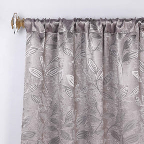 Leaves Washable Room Darkening Blackout Curtain Panels, Set of 2 - Blackout Curtains by Superior